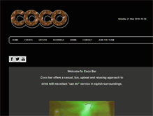 Tablet Screenshot of coco-bar.co.uk